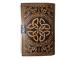 Book Of Shadows Leather Journal Handmade Notebook Seven Stone Vintage Design Journals For Him & Her - Craft Unlined Deckle Edge Paper 200 Pages, Leather Book Diary Notebook